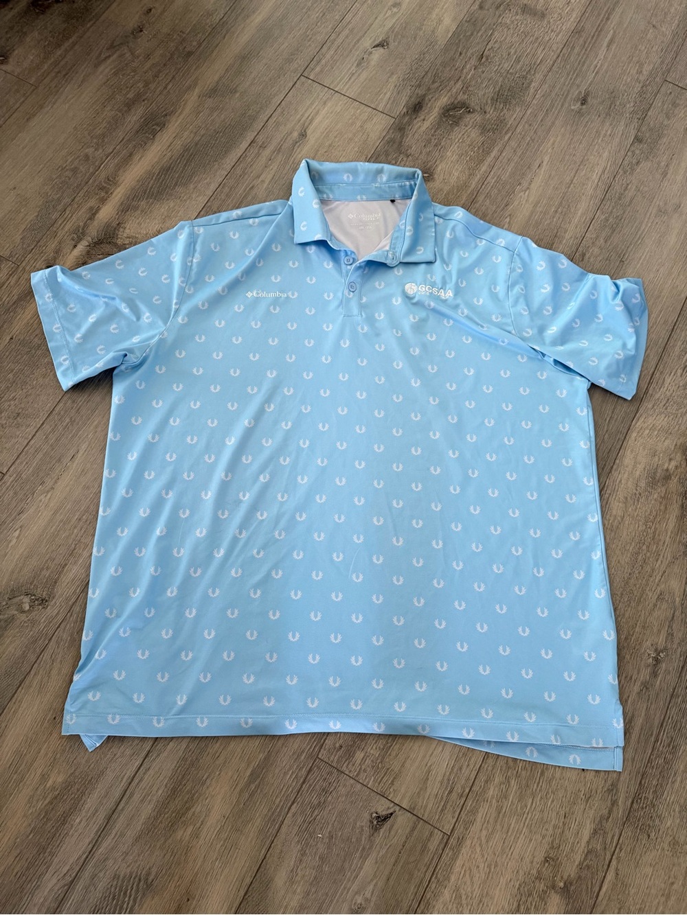 Columbia Light Blue Short-Sleeve Performance Polo